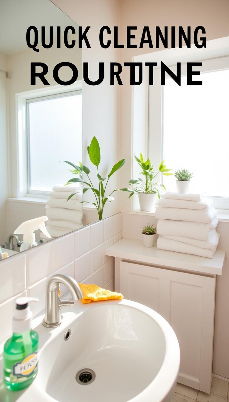 Bathroom Mini-Clean Routine