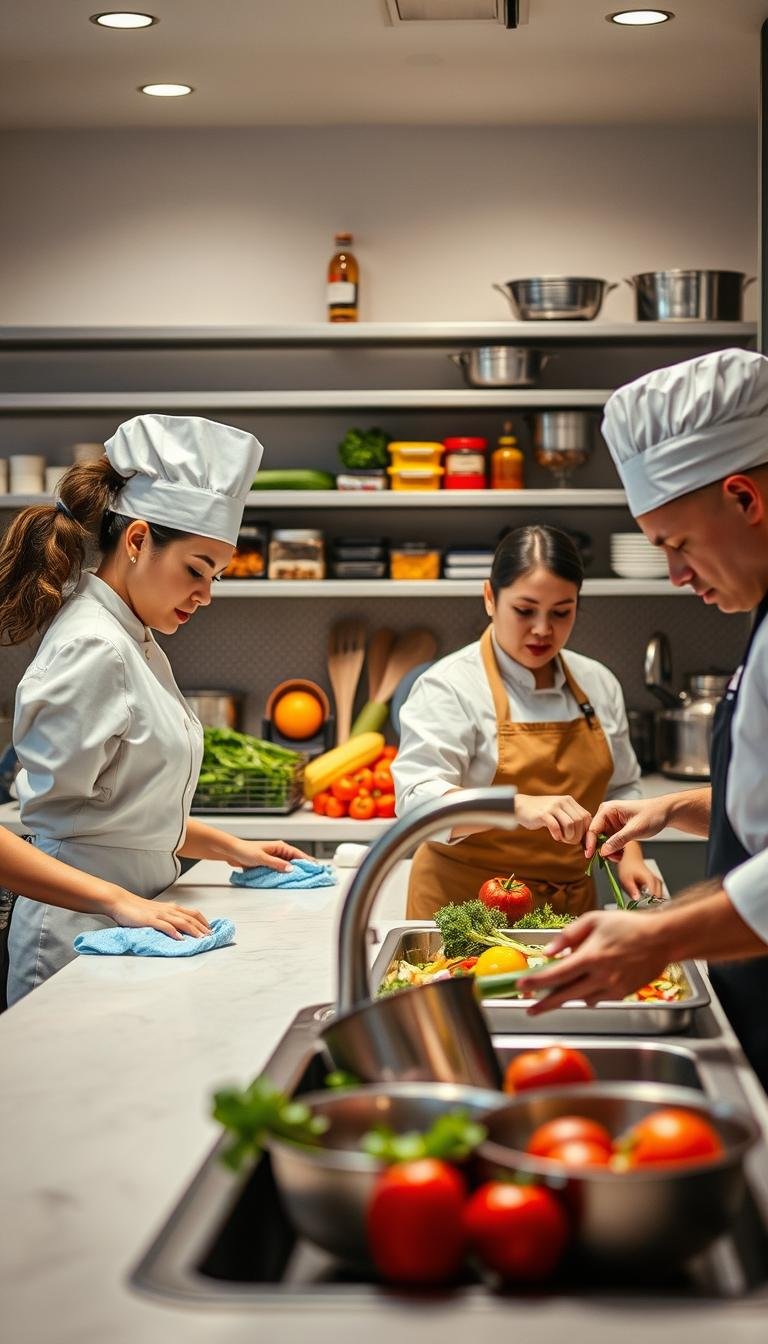 “Clean-As-You-Go” Method