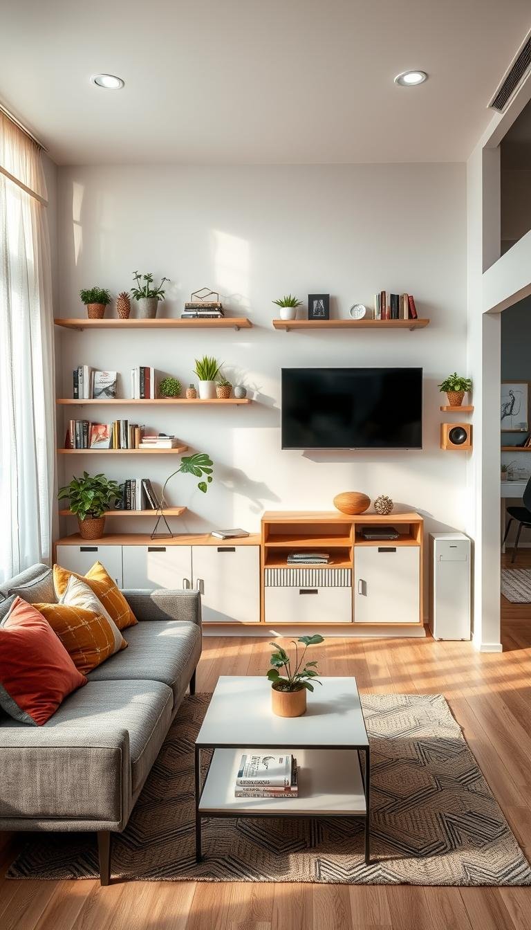 Living Room Organization