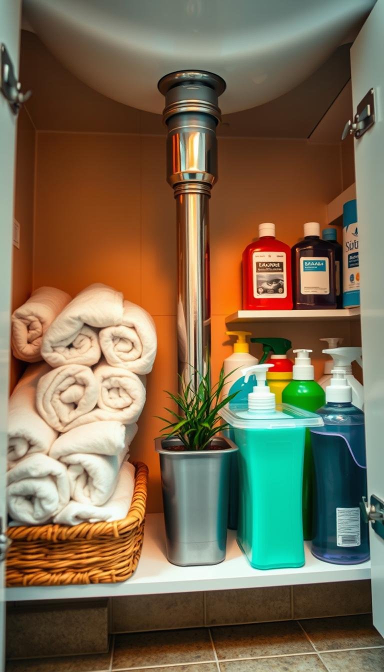 Under-the-Sink Bathroom Organization